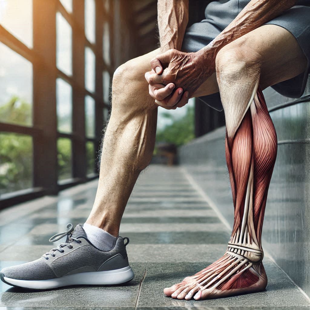 Imagem da musculatura da perna
